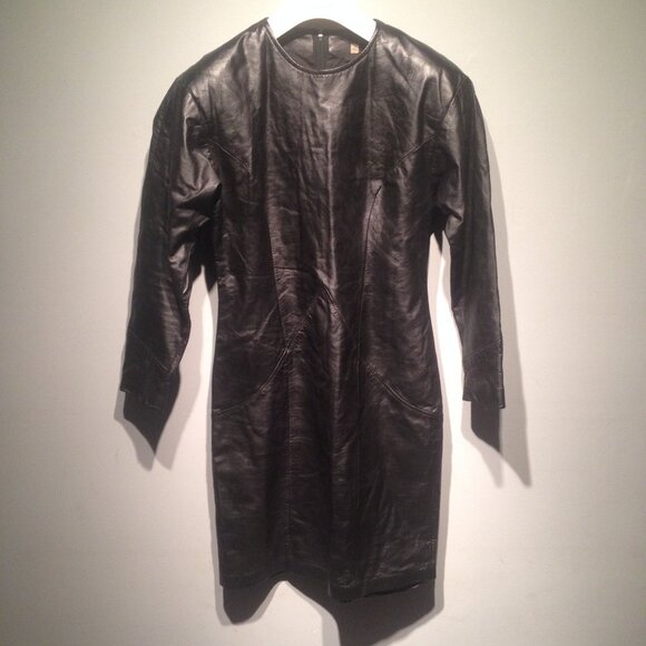 Ambria High-End Soft Genuine Leather Dress - Picture 1 of 6